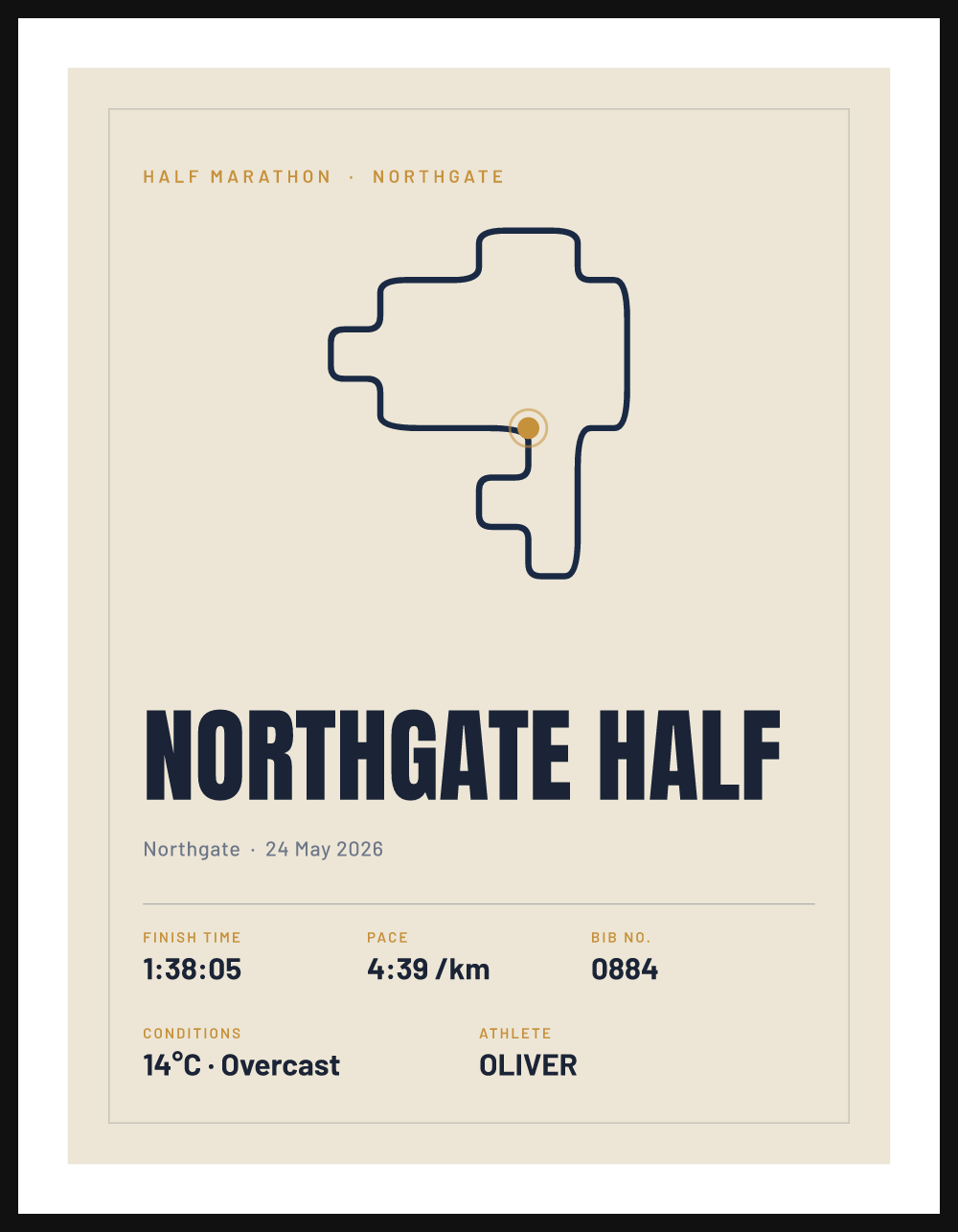 Northgate Half poster, framed