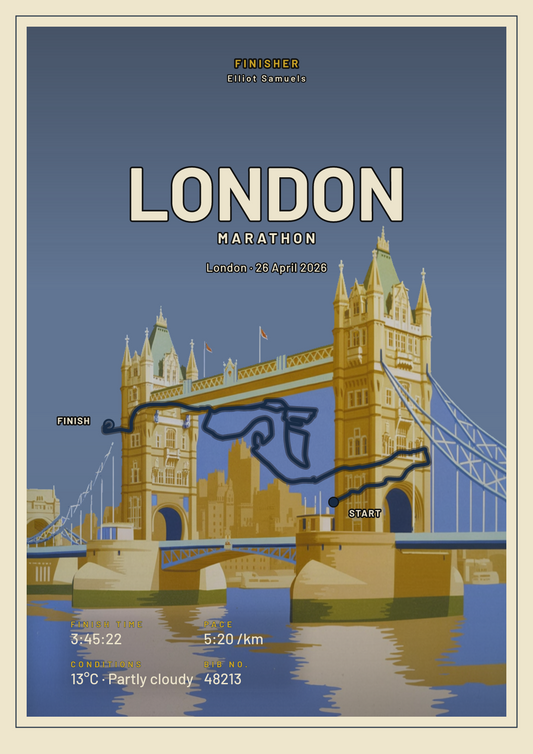 London Marathon poster