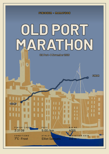 Old Port Marathon poster
