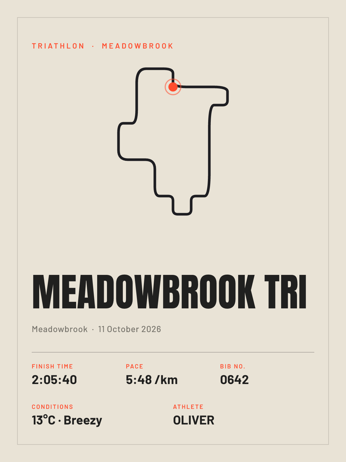 Meadowbrook Tri poster