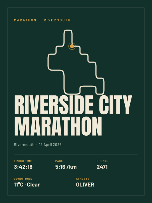 Riverside City Marathon poster